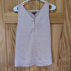Express Blush Button-Down Tank Top